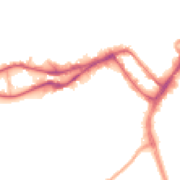 Night-time road noise heatmap for WN3 4DU