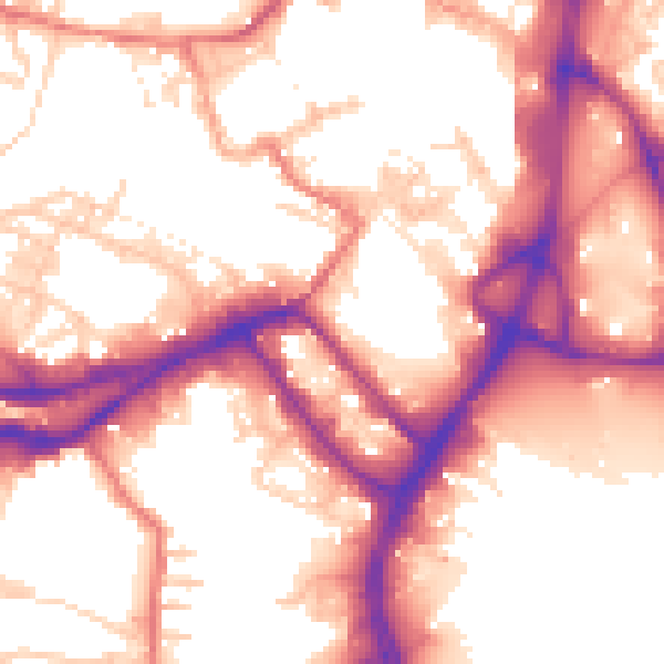 Daytime road noise heatmap for WN3 4DY