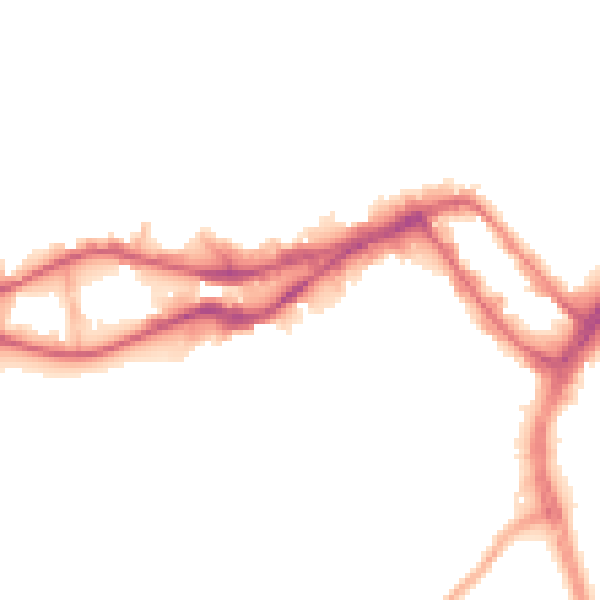 Night-time road noise heatmap for WN3 4EH