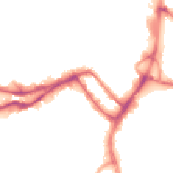Night-time road noise heatmap for WN3 4EL