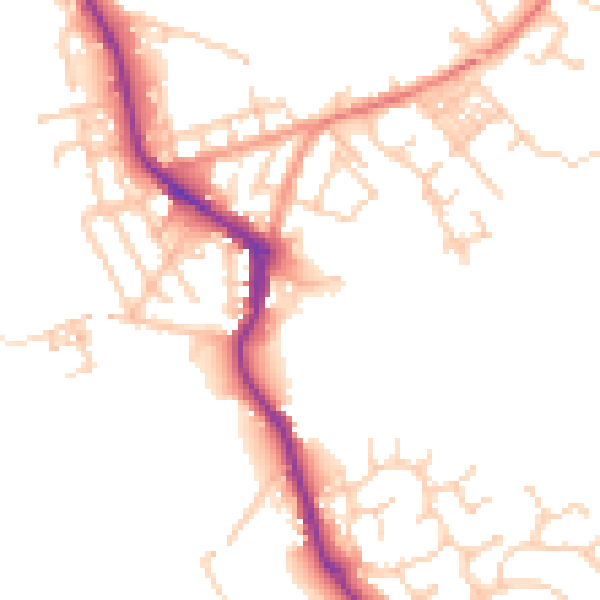 Daytime road noise heatmap for WN3 4FP