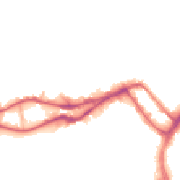 Night-time road noise heatmap for WN3 4FQ