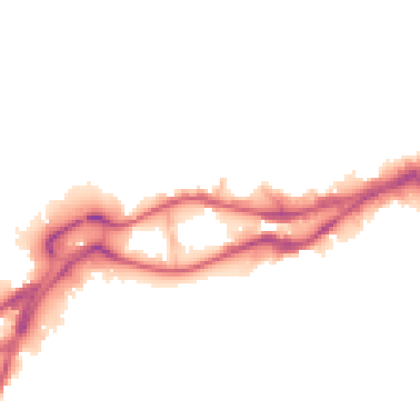 Night-time road noise heatmap for WN3 4FR