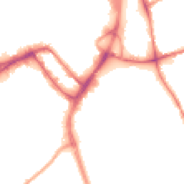 Night-time road noise heatmap for WN3 4HN