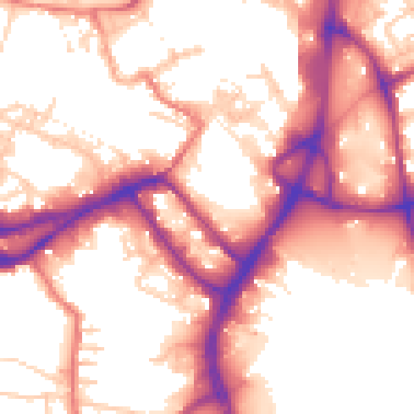 Daytime road noise heatmap for WN3 4HU