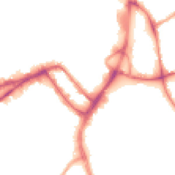 Night-time road noise heatmap for WN3 4HY