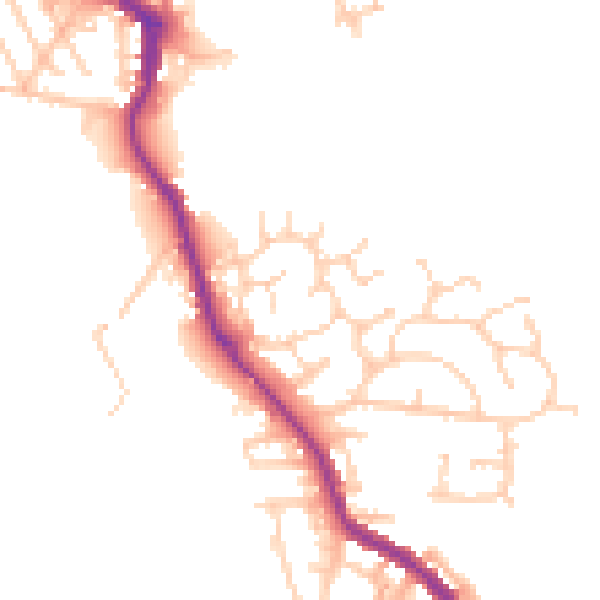Daytime road noise heatmap for WN3 4JA