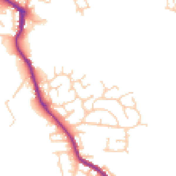 Daytime road noise heatmap for WN3 4JB