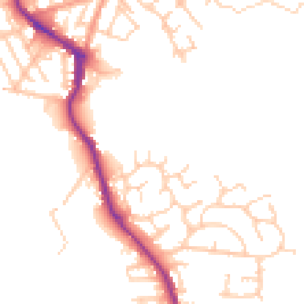 Daytime road noise heatmap for WN3 4JF