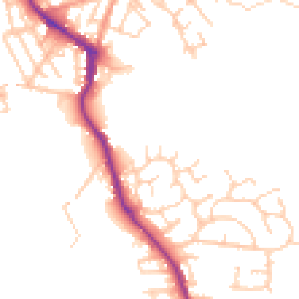 Daytime road noise heatmap for WN3 4JG