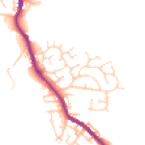 Daytime road noise heatmap for WN3 4JJ