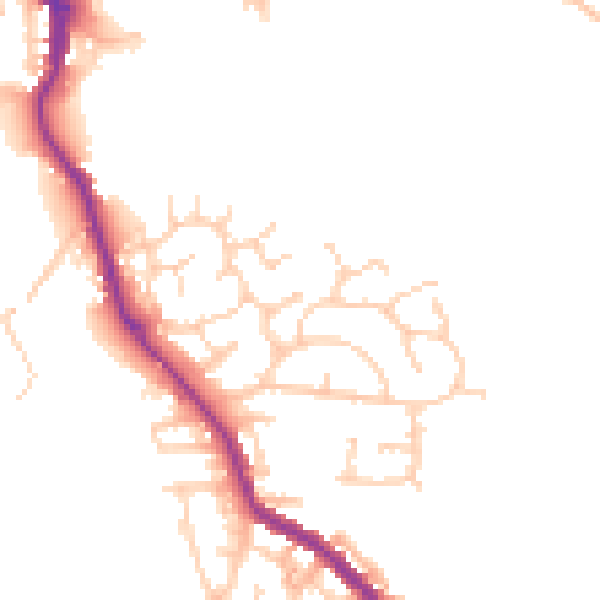 Daytime road noise heatmap for WN3 4JP