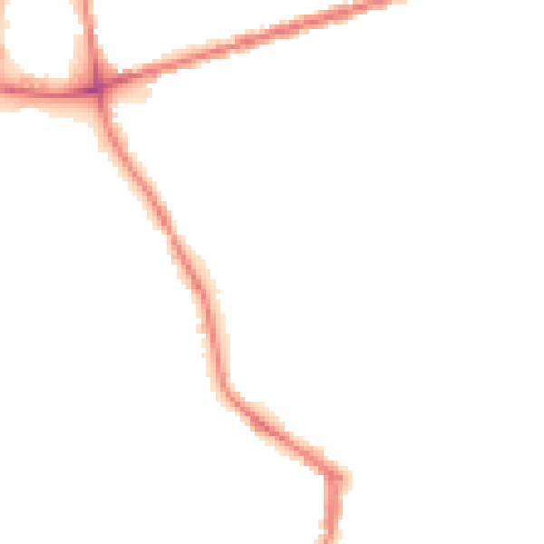 Night-time road noise heatmap for WN3 4JQ