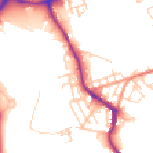 Daytime road noise heatmap for WN3 4LA