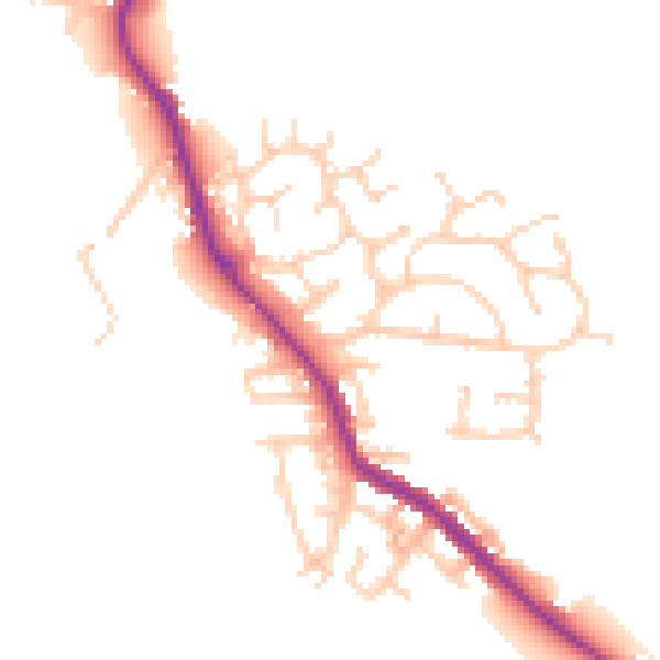 Daytime road noise heatmap for WN3 4QB