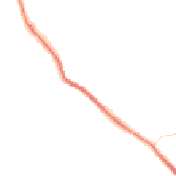 Night-time road noise heatmap for WN3 4TE