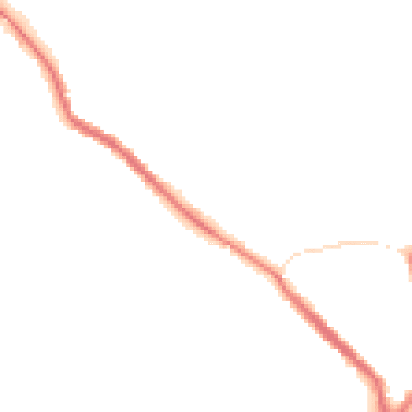 Night-time road noise heatmap for WN3 4UP