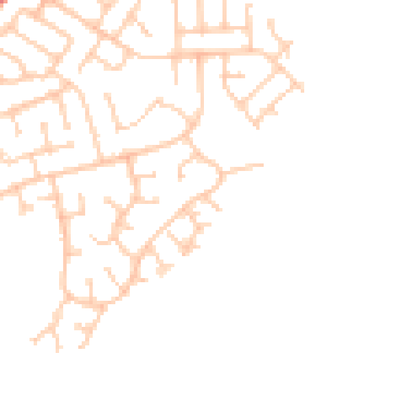 Daytime road noise heatmap for WN3 5PJ
