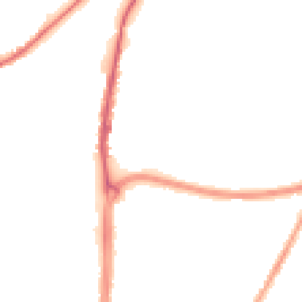 Night-time road noise heatmap for WN3 5UJ