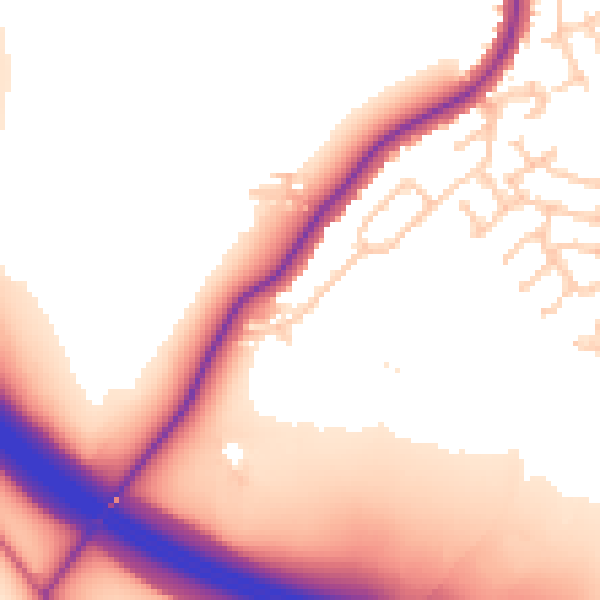 Daytime road noise heatmap for WN3 6DF