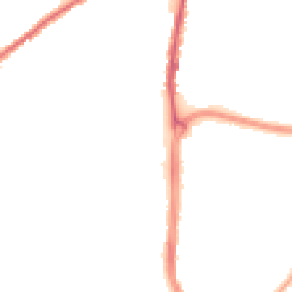 Night-time road noise heatmap for WN3 6GT