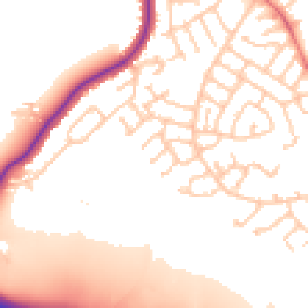 Daytime road noise heatmap for WN3 6LT