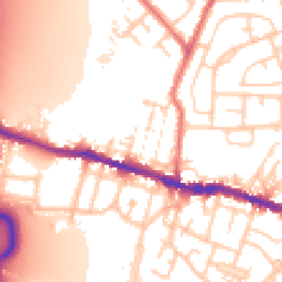 Daytime road noise heatmap for WN5 0AL