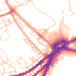 Daytime road noise heatmap for WN5 0AP