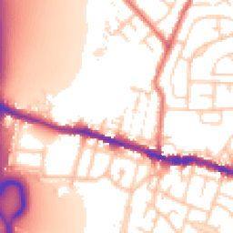 Daytime road noise heatmap for WN5 0AQ