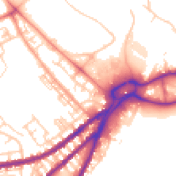 Daytime road noise heatmap for WN5 0AR