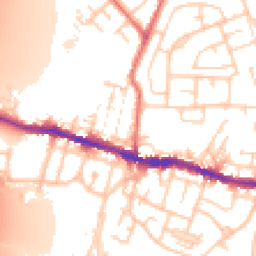 Daytime road noise heatmap for WN5 0AX