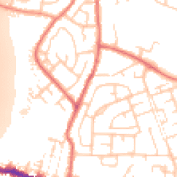 Daytime road noise heatmap for WN5 0AZ