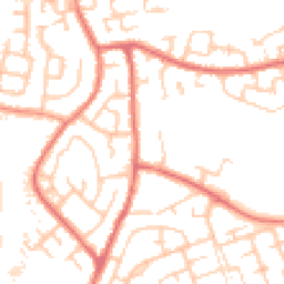 Daytime road noise heatmap for WN5 0BB