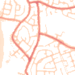 Daytime road noise heatmap for WN5 0BG