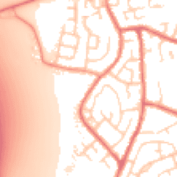 Daytime road noise heatmap for WN5 0DA