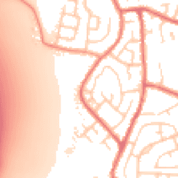 Daytime road noise heatmap for WN5 0DD