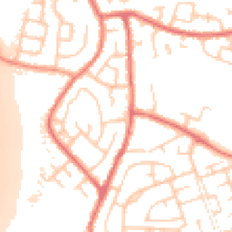 Daytime road noise heatmap for WN5 0DL