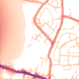 Daytime road noise heatmap for WN5 0DQ