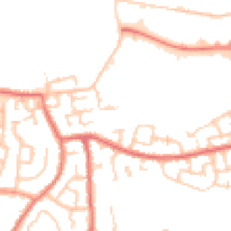 Daytime road noise heatmap for WN5 0JY