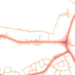Daytime road noise heatmap for WN5 0LP