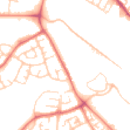 Daytime road noise heatmap for WN5 0PN