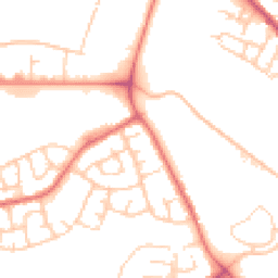 Daytime road noise heatmap for WN5 0PY