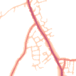 Daytime road noise heatmap for WN5 7DZ