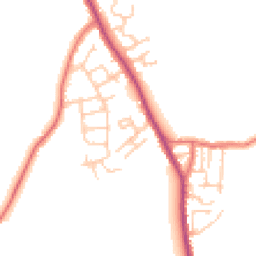 Daytime road noise heatmap for WN5 7EQ
