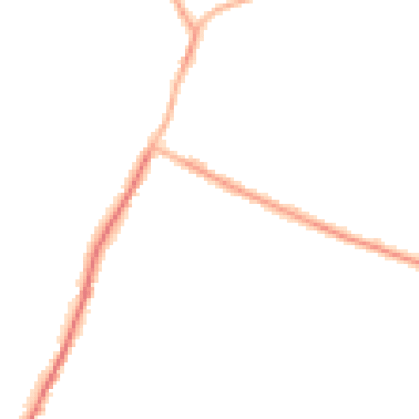 Night-time road noise heatmap for WN5 7LJ