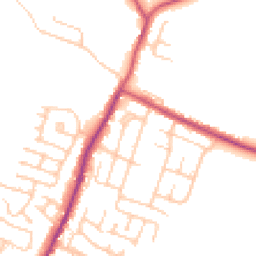 Daytime road noise heatmap for WN5 7LT