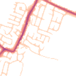 Daytime road noise heatmap for WN5 7NT