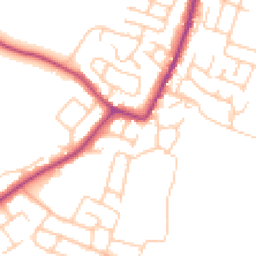 Daytime road noise heatmap for WN5 7QG
