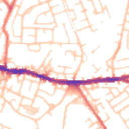 Daytime road noise heatmap for WN5 8AL