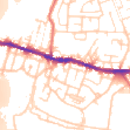 Daytime road noise heatmap for WN5 8AY